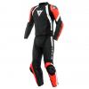 DAINESE AVRO 4 2-TEILER LEDERKOMBI SCHWARZ/FLUO/ROT/WEIß 