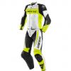 DAINESE MISTEL 2TLG LEDERKOMBI WEIß/NEONGELB/SCHWARZ 