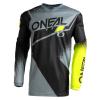 O`NEAL ELEMENT JERSEY RACEWEAR V.22 SCHWARZ/GRAU/NEONGELB 