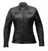 RUSTY STITCHES JOYCE LEDERJACKE DAME SCHWARZ 