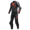 DAINESE LAGUNA SECA 5 2PC LEDERKOMBI SCHWARZ/ANTHRAZIT/ROT 