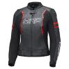 HELD STREET ROCKET 4 TOP DAMEN LEDERJACKE SCHWARZ/NEONROT 