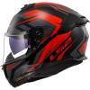 LS2 FF808 STREAM II FURY SCHWARZ/ROT 
