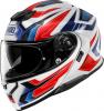 SHOEI NEOTEC 3 ANTHEM TC-10 WEISS/BLAU/ROT 