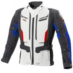 BÜSE AGADIR TEXTILJACKE GRAU/BLAU/ROT 