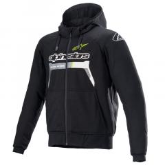 ALPINESTARS CHROME IGNITION HOODIE SCHWARZ/GELB 