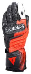 DAINESE CARBON 4 LONG HANDSCHUHE SCHWARZ/NEONROT/WEIß 