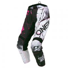 O´NEAL CROSSHOSE ELEMENT DAME SHRED HOSE SCHWARZ/WEIß/PINK 