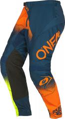 O`NEAL ELEMENT CROSSHOSE RACEWEAR V.22 BLAU/ORANGE/NEON/GELB 