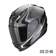 SCORPION EXO-520 EVO AIR TERRA SCHWARZ/SILBER/WEISS 