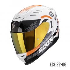 SCORPION EXO-520 EVO AIR TITAN WEISS/ORANGE 