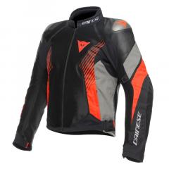 DAINESE SUPER RIDER 2 ABSOLUTESHELL JACKE SCHWARZ/GRAU/FLUO/ROT 