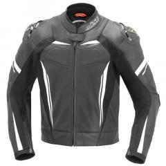 BÜSE IMOLA LEDERJACKE SCHWARZ/WEIß 