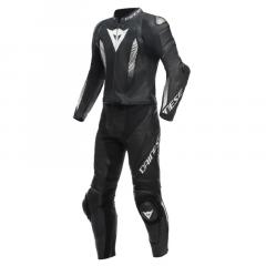 DAINESE LAGUNA SECA 5 2PC LEDERKOMBI SCHWARZ/WEIß 