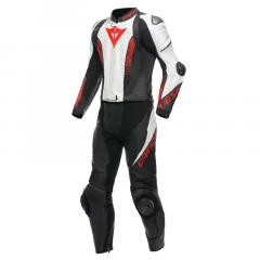 DAINESE LAGUNA SECA 5 2PC LEDERKOMBI SCHWARZ/WEIß/LAVA/ROT 