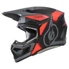 O´NEAL 3SRS 3SERIES VISION V.24 HELM SCHWARZ/ROT/GRAU 