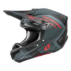 O´NEAL 5SERIES 5SRS SPIKE V.25 MOTOCROSS HELM GRAU/ROT 