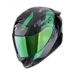 SCORPION EXO-1400 EVO II CARBON AIR PLATTED SCHWARZ/GRÜN 