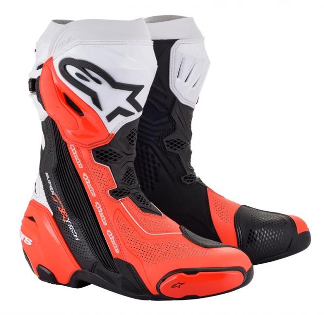 ALPINESTARS SUPERTECH-R VENTED SCHWARZ/WEIß/ROT 