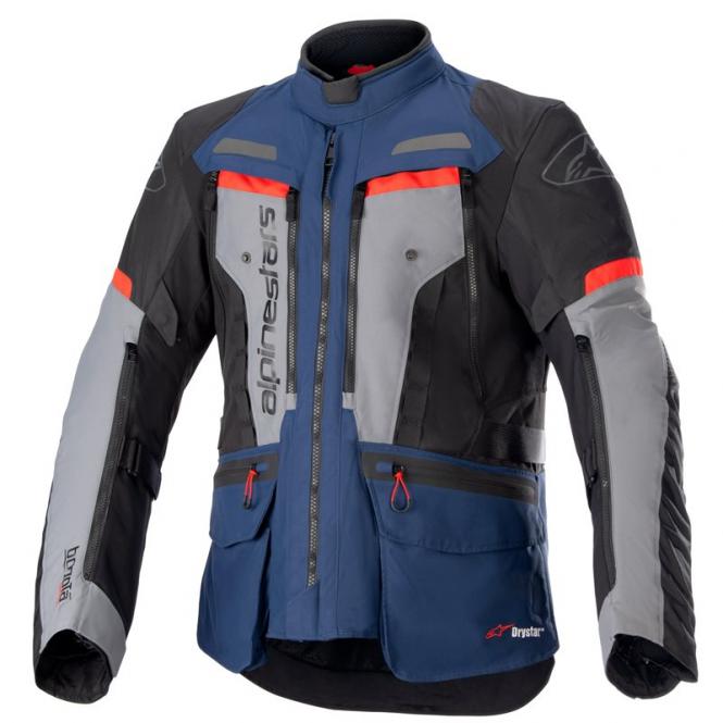 ALPINESTARS BOGOTA` PRO DRYSTAR JACKE BLAU/SCHWARZ/ROT 