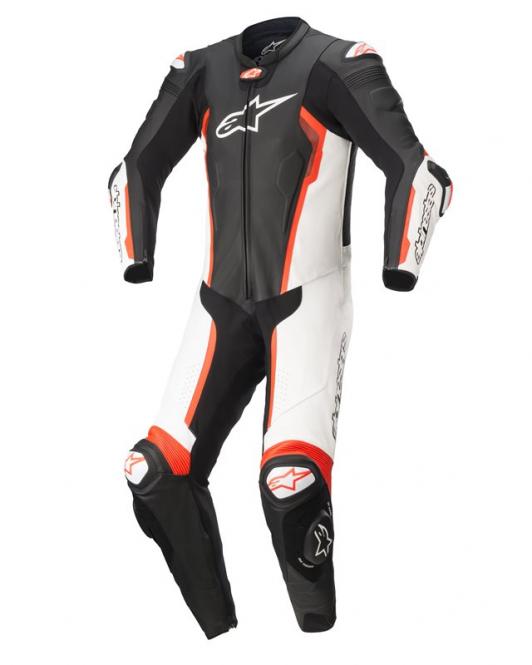 ALPINESTARS MISSILE V2 1PC LEDERKOMBI 1-TEILIG SCHWARZ/WEIß/NEONROT 