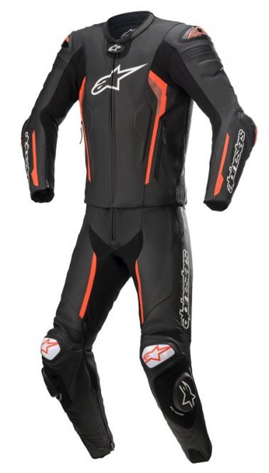 ALPINESTARS MISSILE V2 2PC LEDERKOMBI 2-TEILIG SCHWARZ/FLUO/ROT 