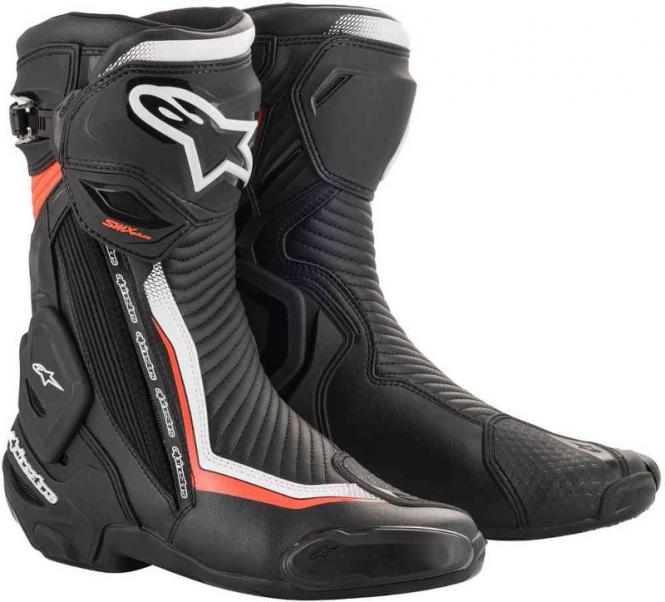 ALPINESTARS SMX PLUS V2 BOOT SCHWARZ/WEIß/ROT 