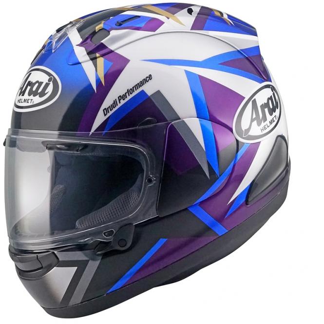 ARAI RX-7V EVO MAVERICK STARS SCHWARZ/WEISS/BLAU 