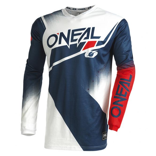 O`NEAL ELEMENT JERSEY RACEWEAR V.22 BLAU/WEIß/ROT 