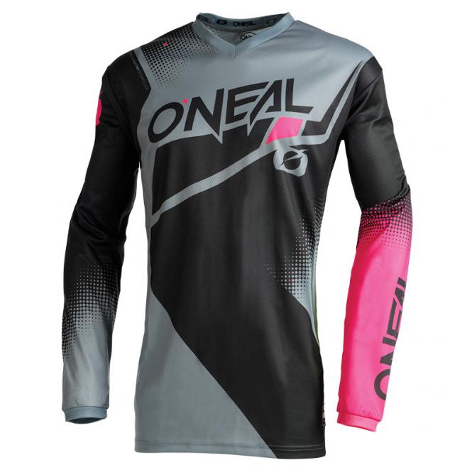 O`NEAL ELEMENT WOMEN`S JERSEY RACEWEAR V.22 SCHWARZ/GRAU/PINK 