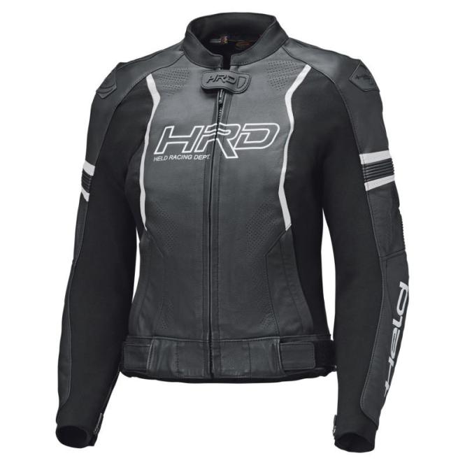 HELD STREET ROCKET 4 TOP DAMEN LEDERJACKE SCHWARZ/WEIß 