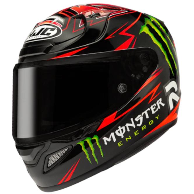 HJC RPHA 12 QUARTARARO REPLICA MC1 MONSTER ENERGY SCHWARZ/ROT 