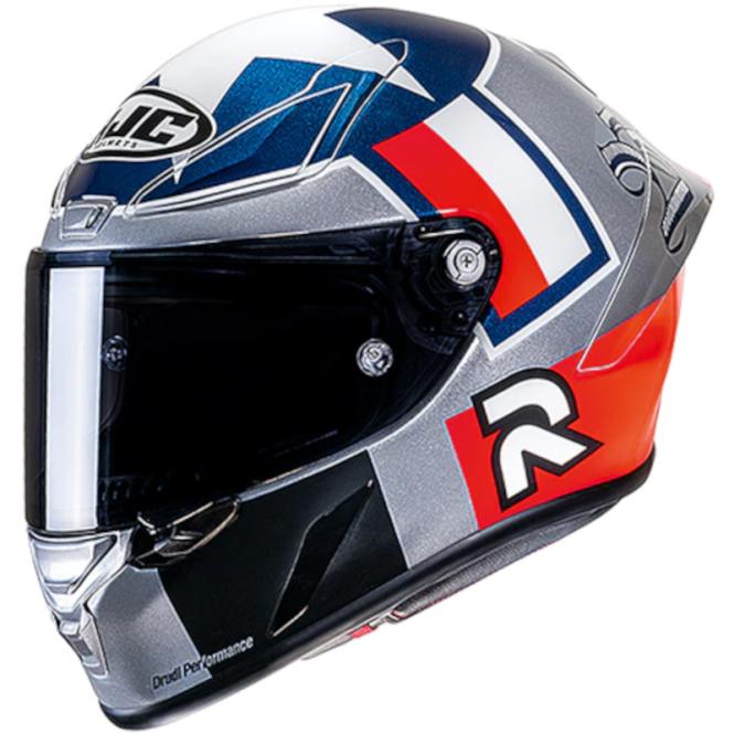 HJC RPHA 1 BEN SPIES SILVER STAR MC21 SILBER/BLAU/ROT 