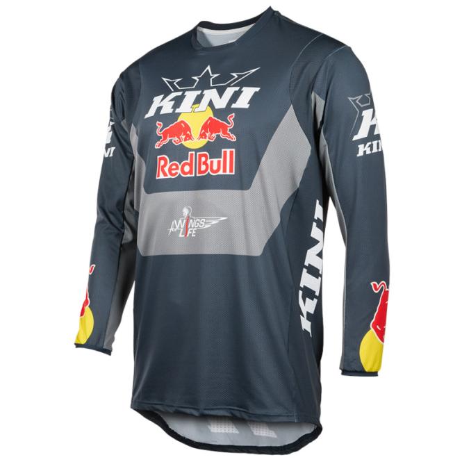 KINI RED BULL JERSEY 1.0 CROSS MOTOCROSS ANTHRAZIT/BLAU 