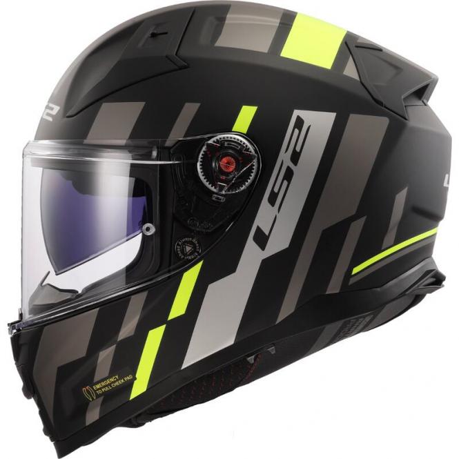 LS2 FF811 VECTOR II TRON MATT/SCHWARZ/GELB 