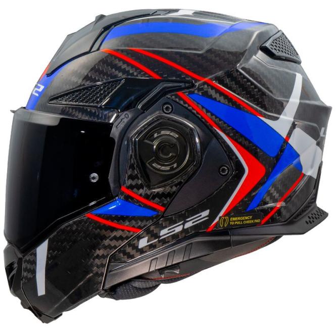 LS2 FF901 ADVANT X CARBON FUTURE II SCHWARZ/WEISS/BLAU 