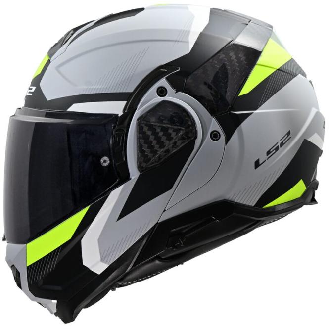 LS2 FF910 ADVANT II TRIPLE MATT/HELLGRAU/NEONGELB 