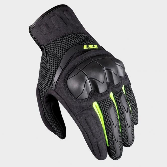 LS2 KUBRA HERREN HANDSCHUH ANTHRAZIT/NEONGELB 
