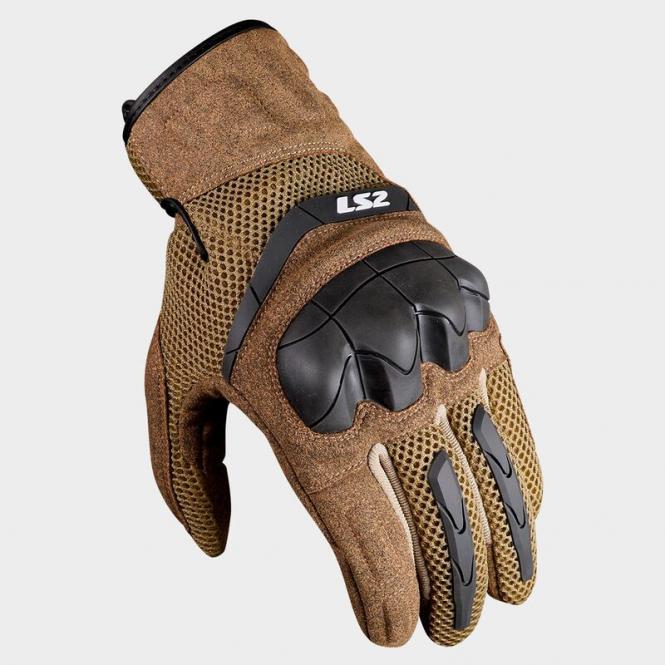 LS2 KUBRA HERREN HANDSCHUH BRAUN 
