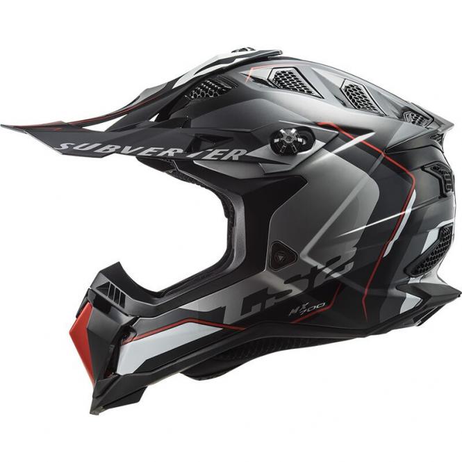 LS2 MX700 SUBVERTER EVO II ARCHED SCHWARZ/SILBER/TITAN 