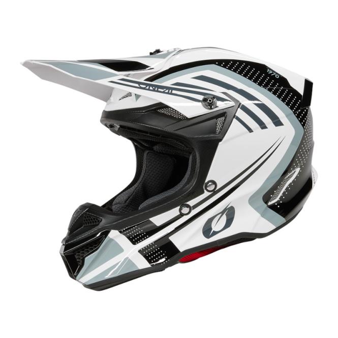 O´NEAL 5SERIES 5SRS SPIKE V.25 MOTOCROSS HELM WEIß/SCHWARZ 