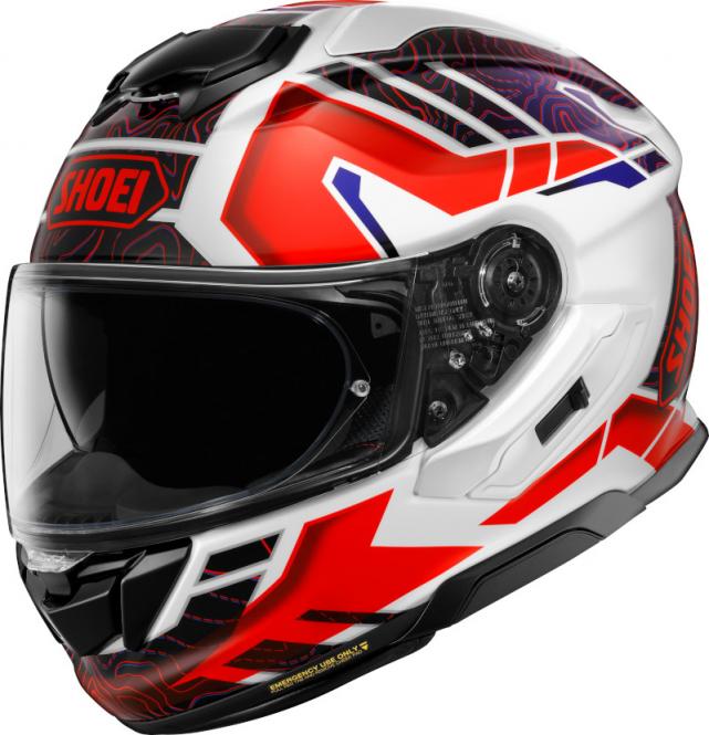 SHOEI GT-AIR 3 HIKE TC-10 WEISS/BLAU/ROT 
