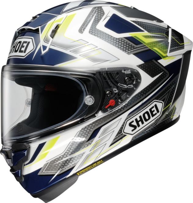 SHOEI X-SPR PRO ESCALATE TC-2 BLAU/WEISS/GRAU 