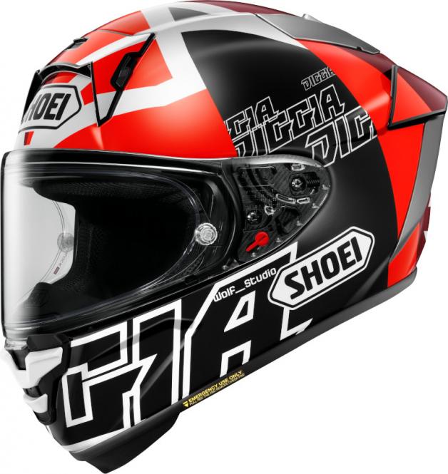 SHOEI X-SPR PRO DIGGIA2 TC-1 ROT/SCHWARZ 