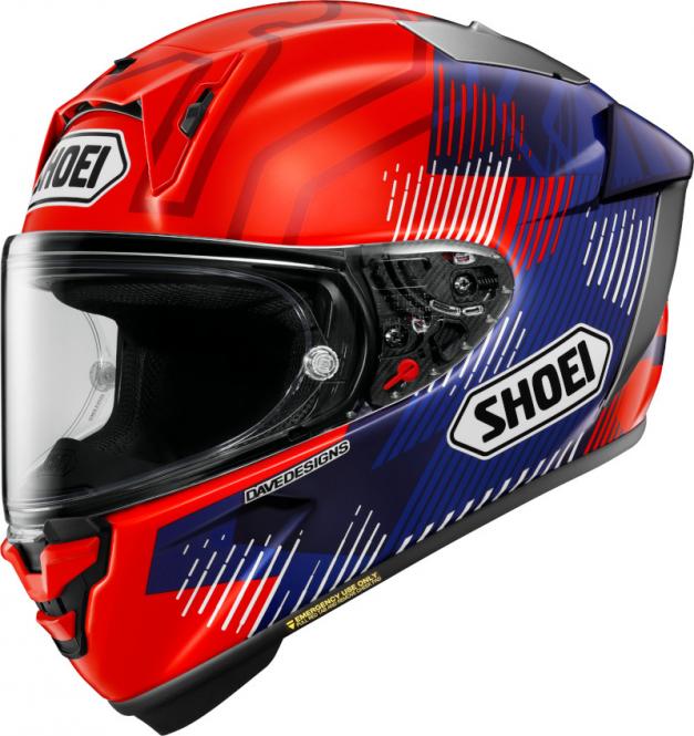 SHOEI X-SPR PRO MARQUEZ8 TC-1 ROT/BLAU 
