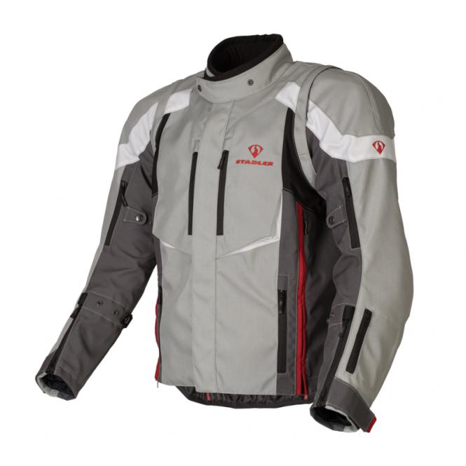 STADLER TRANSFORMER TEXTILJACKE GRAU/WEISS/ROT 